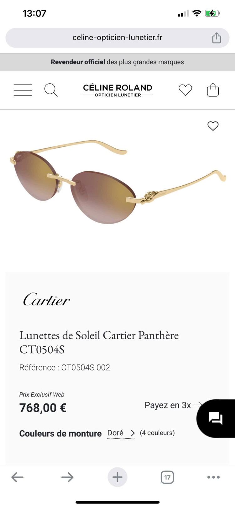 Kính Cartier