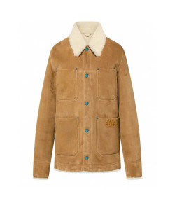 Áo khoác lông cừu Louis Vuitton LV