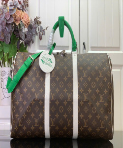 【Túi du lịch KEEPALL BANDOULIÈRE 50】 m13926 Họa tiết Monogram/Màu xanh lá cây