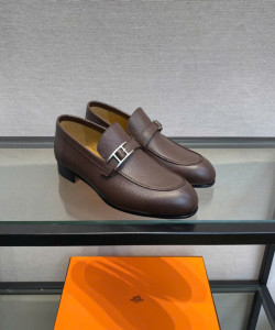 Đế ngoài bằng da thật loafer hm