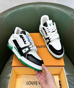 Sneaker LV viền xanh