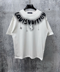 Áo thun ngắn tay Louis Vuitto 26ss Letter.