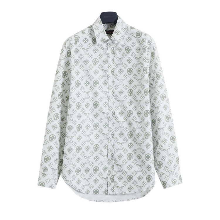 Áo sơ mi dài tay Louis Vuitton 1V 26SS Dune Monogram in họa tiết toàn thân