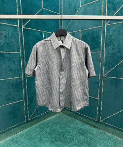 Áo sơ mi ngắn tay bằng lụa twill
