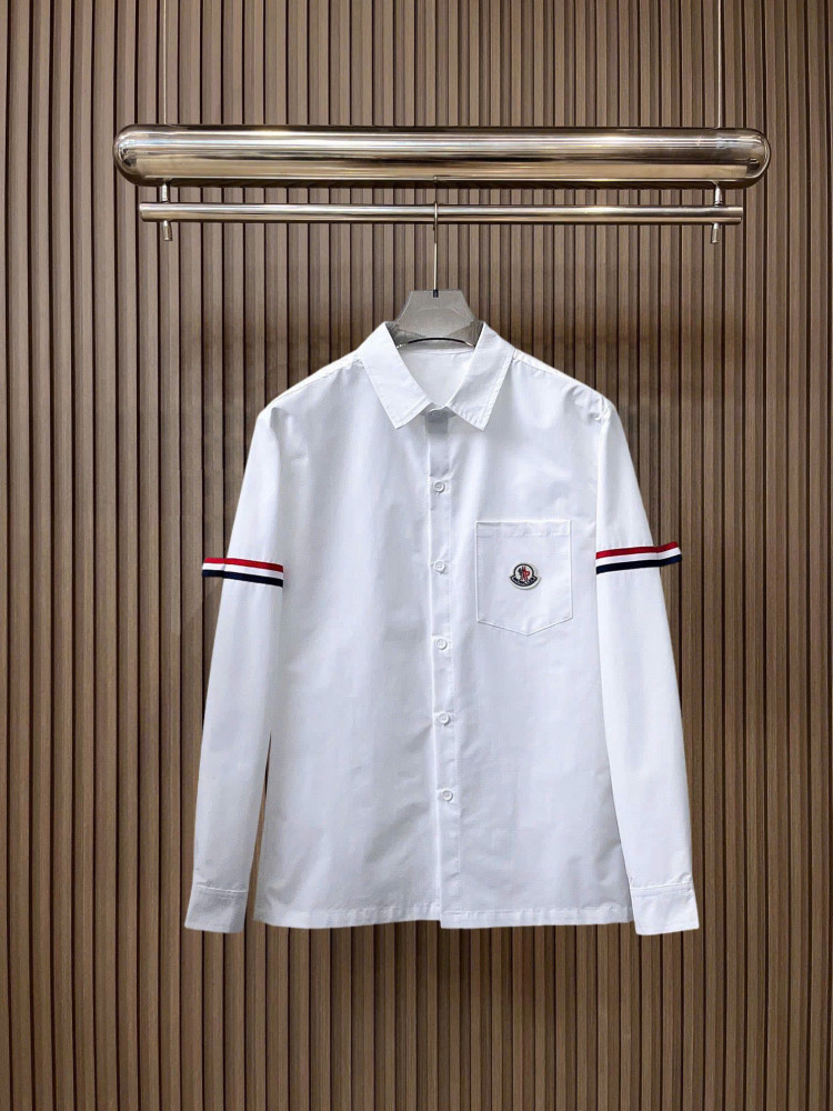 Áo sơ mi dài tay nam Moncler 2026SS mới MÀU TRẮNG