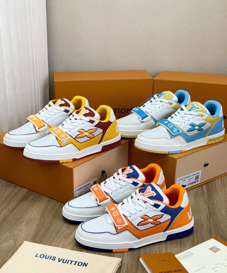 Giày thể thao LV Trainer, kiểu đôi, cỡ 35-46.