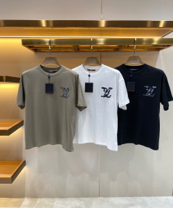 T shirt LV logo trơn
