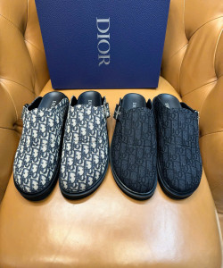 Dép Dior mules Aqua