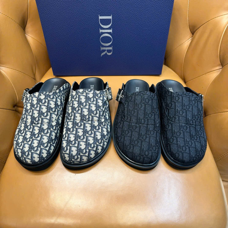 Dép Dior mules Aqua