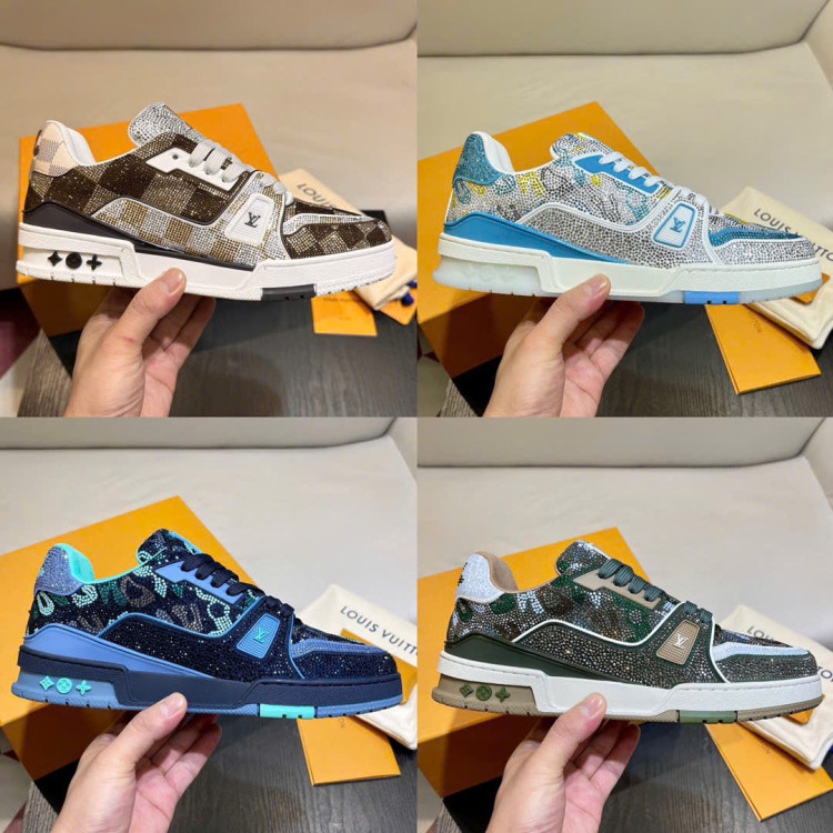 Sneaker LV đính đá